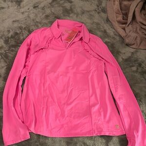 Lilly Pulitzer, Martina, long sleeve polo size large